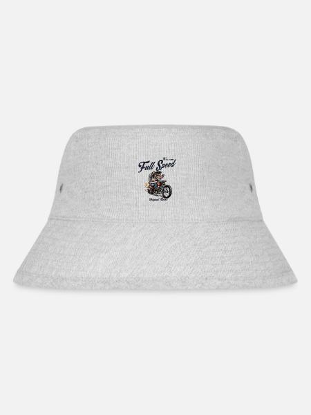 Full Speed Rat Race - Stanley/Stella recycelter Bucket Hat - Grau meliert