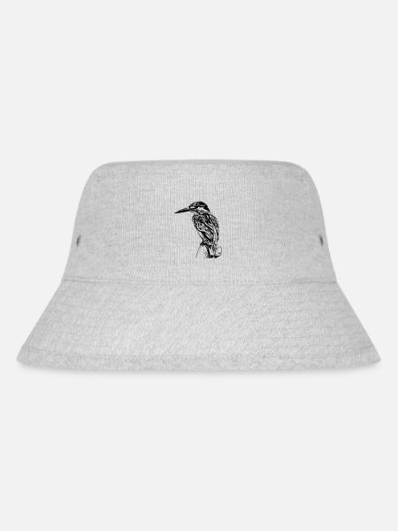 kingfisher - Stanley/Stella Recycled Bucket Hat - heather grey