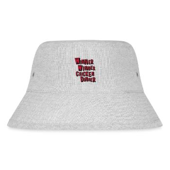 Winner Winner Chicken Dinner - Stanley/Stella Recycled Bucket Hat - heather grey - Front