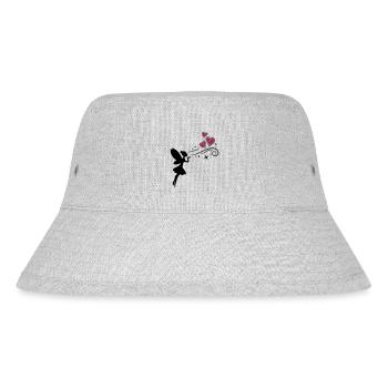 fairy fee hearts - Stanley/Stella recycelter Bucket Hat - Grau meliert - Vorne