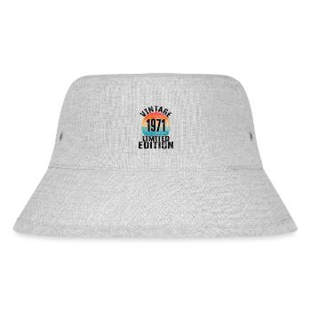 Year of birth 1971 Vintage Limited Edition Retro - Stanley/Stella Recycled Bucket Hat - heather grey - Front