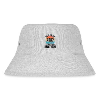 Geburtsjahr 2002 Vintage Limited Edition Retro - Stanley/Stella recycelter Bucket Hat - Grau meliert - Vorne