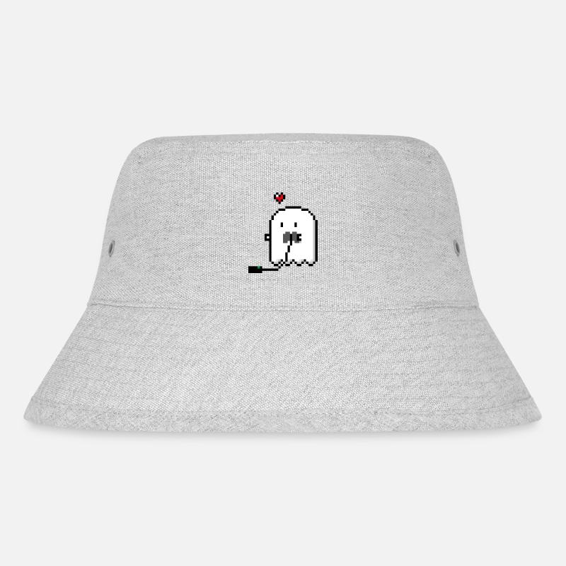 Gamer Ghostie - Stanley/Stella recycelter Bucket Hat - Grau meliert