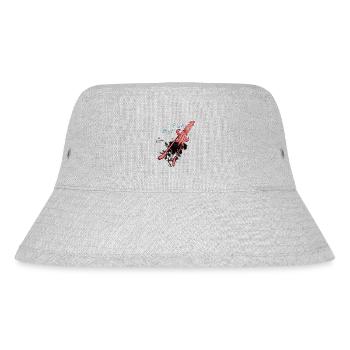 TINTENFISCH - Stanley/Stella recycelter Bucket Hat - Grau meliert - Vorne