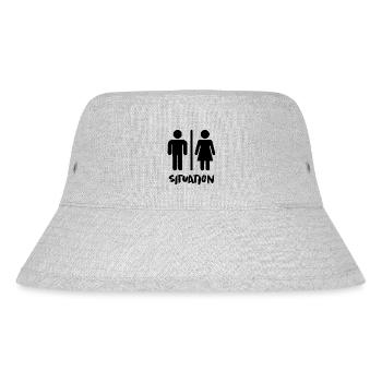 Pregnancy Baby Shower Babyshower Boy Girl - Stanley/Stella Recycled Bucket Hat - heather grey - Front