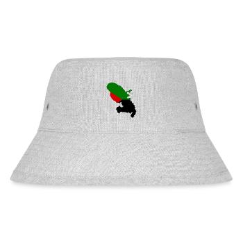 Stadtplan von Martinique - Stanley/Stella recycelter Bucket Hat - Grau meliert - Vorne