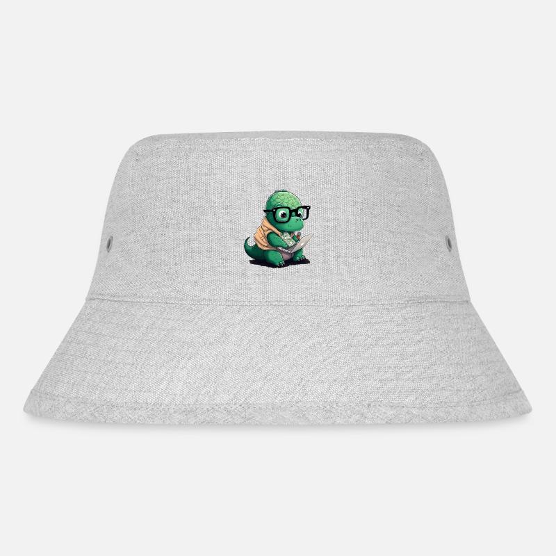 Süßer Dino der Programmiert - Stanley/Stella recycelter Bucket Hat - Grau meliert