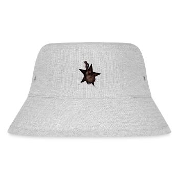 Gitarre Stern Notenschlüssel - Stanley/Stella recycelter Bucket Hat - Grau meliert - Vorne