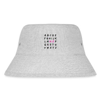 Nö! - Stanley/Stella recycelter Bucket Hat - Grau meliert - Vorne