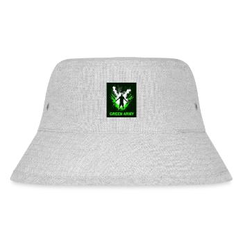 Green Army - Stanley/Stella Recycled Bucket Hat - heather grey - Front