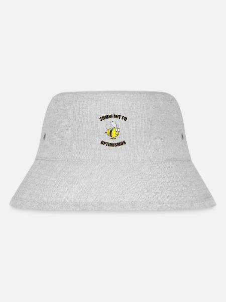 Sumsi mit Po - Stanley/Stella recycelter Bucket Hat - Grau meliert
