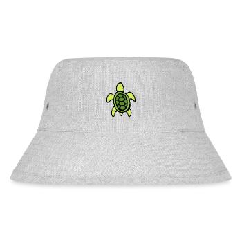 Schildkröte - Stanley/Stella recycelter Bucket Hat - Grau meliert - Vorne