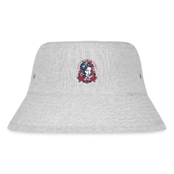 Amerikanische Folklore - Stanley/Stella recycelter Bucket Hat - Grau meliert - Vorne