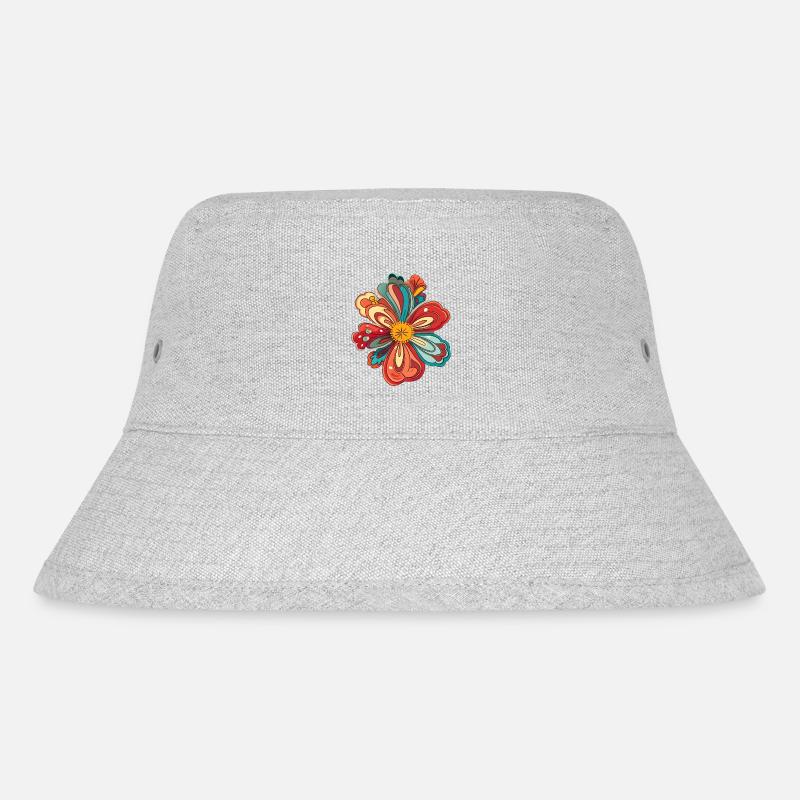 izup2u flower - Stanley/Stella Recycled Bucket Hat - heather grey