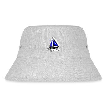 Sailing Ship Sailing Sailing Sailing Sailing Sailboat - Stanley/Stella Recycled Bucket Hat - heather grey - Front