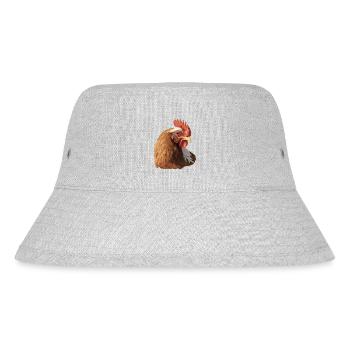 I love Chickens - Stanley/Stella Recycled Bucket Hat - heather grey - Front