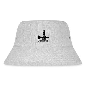 boardgame chess backgammon game night - Stanley/Stella recycelter Bucket Hat - Grau meliert - Vorne