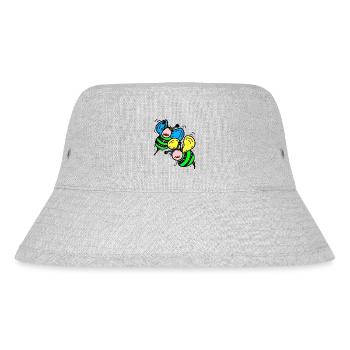 Bienen - Stanley/Stella recycelter Bucket Hat - Grau meliert - Vorne