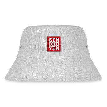 Eindhoven Großbuchstaben auf Stadtplan - Stanley/Stella recycelter Bucket Hat - Grau meliert - Vorne