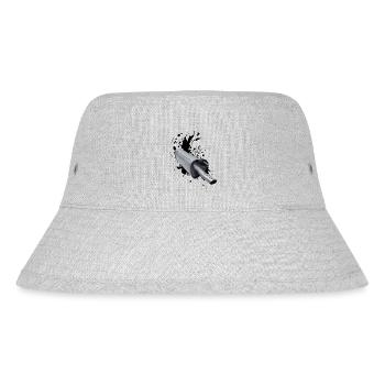 Noch ein Auspuff: Heißer Sound, coole Abgase - Stanley/Stella recycelter Bucket Hat - Grau meliert - Vorne