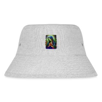 Heilige Maria Maria Madonna Mariana Jungfrau Maria Heilige - Stanley/Stella recycelter Bucket Hat - Grau meliert - Vorne
