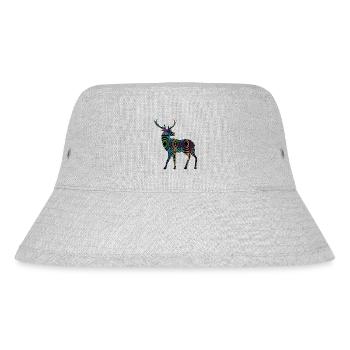 Hirsch - Stanley/Stella recycelter Bucket Hat - Grau meliert - Vorne