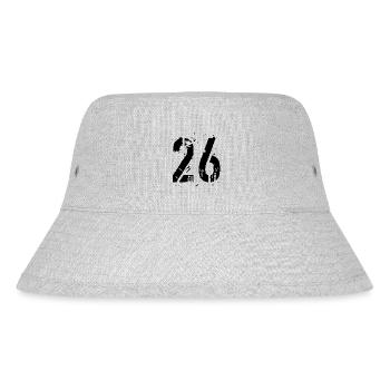 26 Nummer 26 - Stanley/Stella recycelter Bucket Hat - Grau meliert - Vorne