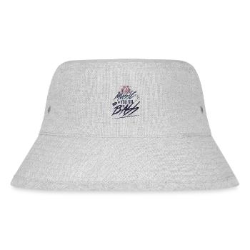 Musician unique bass guitar phrase - Stanley/Stella Recycled Bucket Hat - heather grey - Front