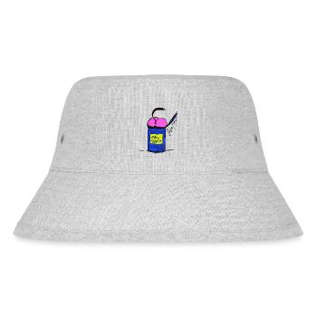 DOSE Affenaasch Comic Style - Stanley/Stella recycelter Bucket Hat - Grau meliert - Vorne