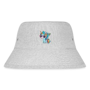 unicorn - Stanley/Stella recycelter Bucket Hat - Grau meliert - Vorne