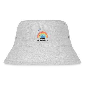 No Rain no Rainbows - Stanley/Stella Recycled Bucket Hat - heather grey - Front