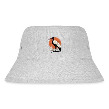 Egyptian ibis n°3 - Stanley/Stella Recycled Bucket Hat - heather grey - Front