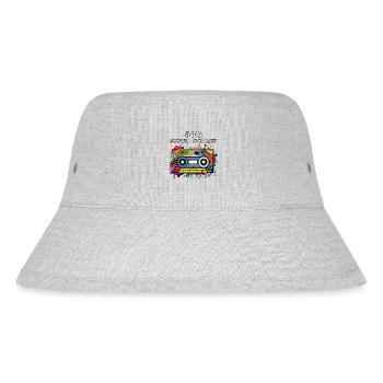 Die 80er Jahre, Never Forget, Audiokassette - Stanley/Stella recycelter Bucket Hat - Grau meliert - Vorne