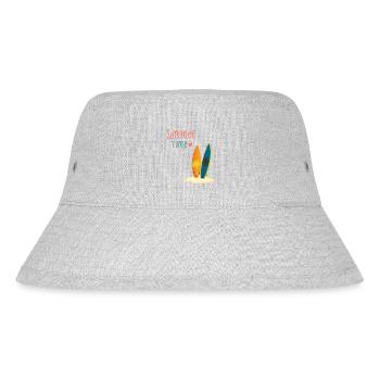 Summer Time - Stanley/Stella recycelter Bucket Hat - Grau meliert - Vorne