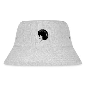 Afro femme - Bob recyclé Stanley/Stella - gris chiné - Devant