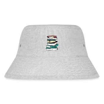 Reading Book Lover Gift Books Reader Book - Stanley/Stella Recycled Bucket Hat - heather grey - Front