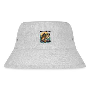 Angel Club - fishing - Stanley/Stella Recycled Bucket Hat - heather grey - Front