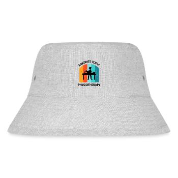 Physiotherapist Humorous Gift Saying Funny - Stanley/Stella Recycled Bucket Hat - heather grey - Front