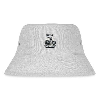 Gebaut nicht gekauft Motorrad - Stanley/Stella recycelter Bucket Hat - Grau meliert - Vorne
