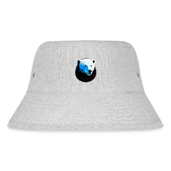 Polar Bear Majesty Illustration - Stanley/Stella Recycled Bucket Hat - heather grey - Front