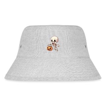 halloween squelette heureux - Bob recyclé Stanley/Stella - gris chiné - Devant