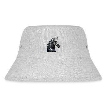 Pferd Dorfkinder & Reiter Reitsport Fans Geschenk - Stanley/Stella recycelter Bucket Hat - Grau meliert - Vorne