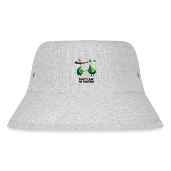 Lass mich nicht hängen, - Stanley/Stella recycelter Bucket Hat - Grau meliert - Vorne