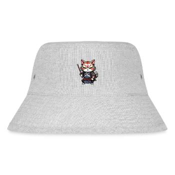 Chat samouraï #7 - Bob recyclé Stanley/Stella - gris chiné - Devant
