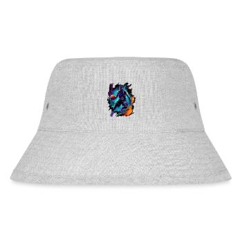 Basketball Spieler Basketballer Geschenk Design - Stanley/Stella recycelter Bucket Hat - Grau meliert - Vorne