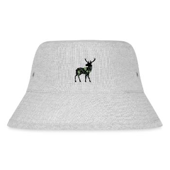 Hirsch - Stanley/Stella recycelter Bucket Hat - Grau meliert - Vorne