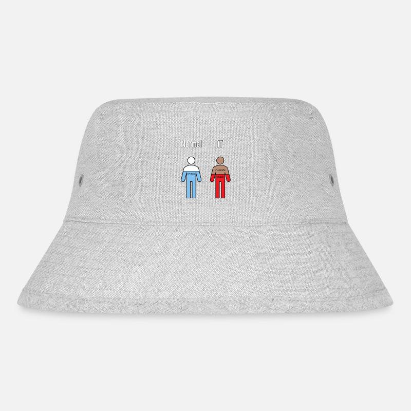 Informatik Humor - Stanley/Stella recycelter Bucket Hat - Grau meliert