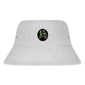 Motorcross Splatter - Stanley/Stella recycelter Bucket Hat - Grau meliert - Vorne