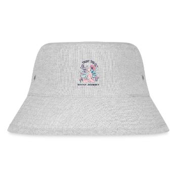 law of attraction quote - Stanley/Stella Recycled Bucket Hat - heather grey - Front