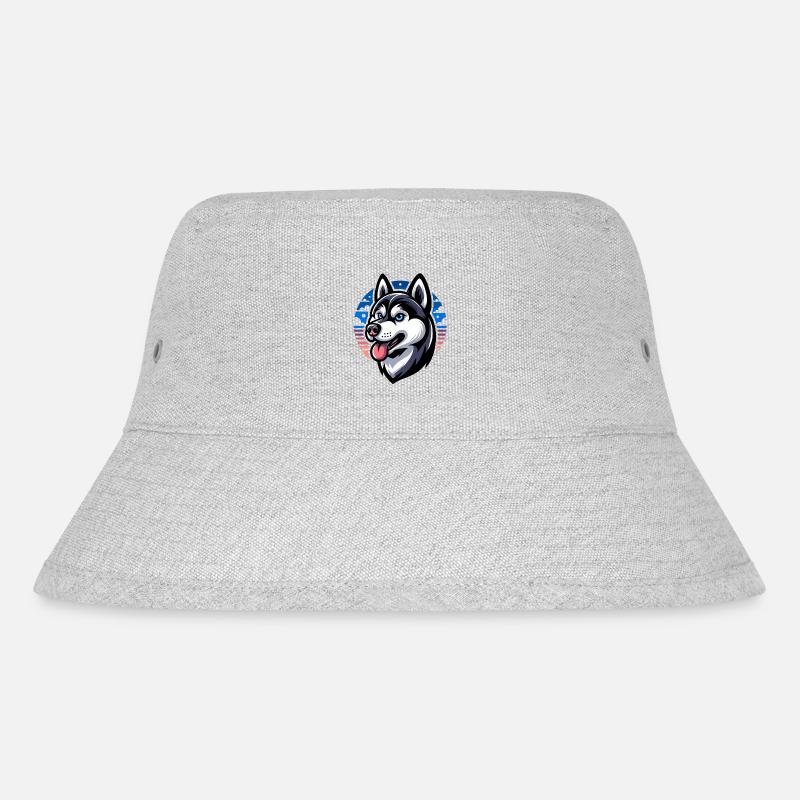 Hund - Stanley/Stella recycelter Bucket Hat - Grau meliert